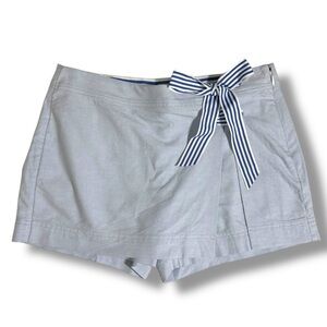 Vineyard Vines Oxford Grosgrain Tie Skort Blue and Navy